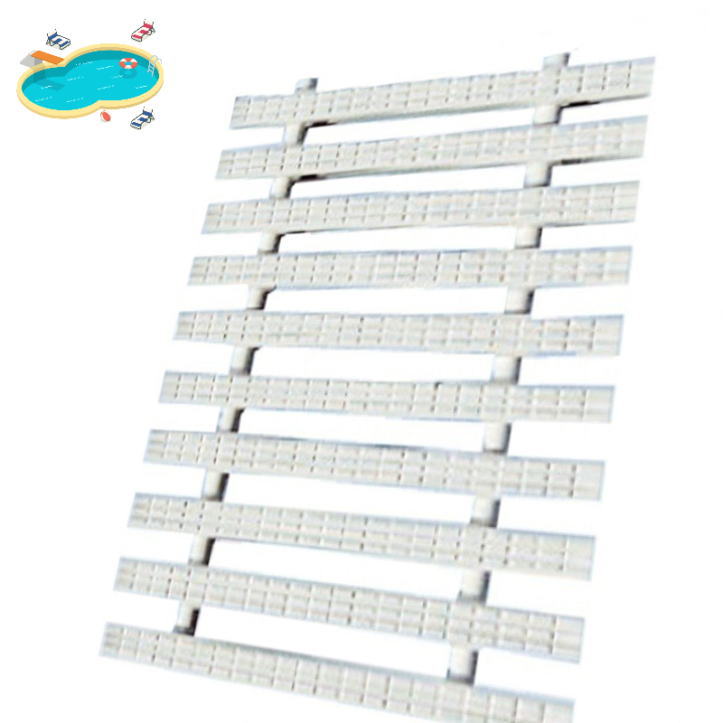 Переливна решітка AquaViva Classic з подвійним з'єднанням 195x25 мм (біла)