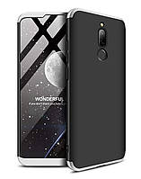 Чехол GKK 360 для Xiaomi Redmi 8 бампер оригинальный Black-Siilver