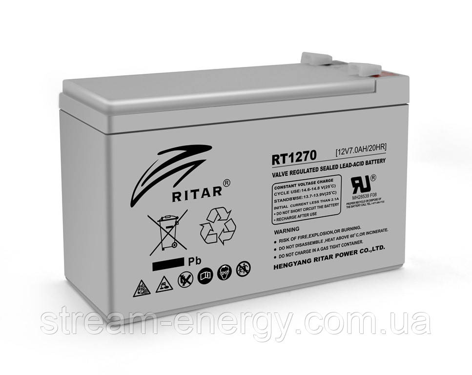 Акумулятор AGM Ritar (12В -7аг) RT1270