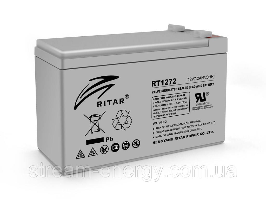 Акумулятор AGM Ritar (12В -7,2 Ач) RT1272