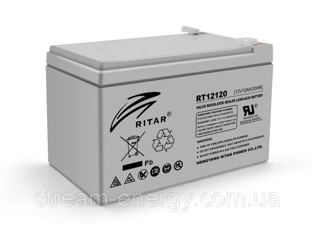 Акумулятор AGM Ritar (12В -12Ач) RT12120, фото 1
