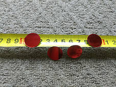 Дзеркальні червоні наклейки кола набір 100шт (діаметр 2см) пластикові, фото 2