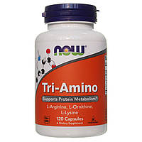 Аргінін, лізин та орнітин, Tri-Amino, Now Foods, 120 капсул