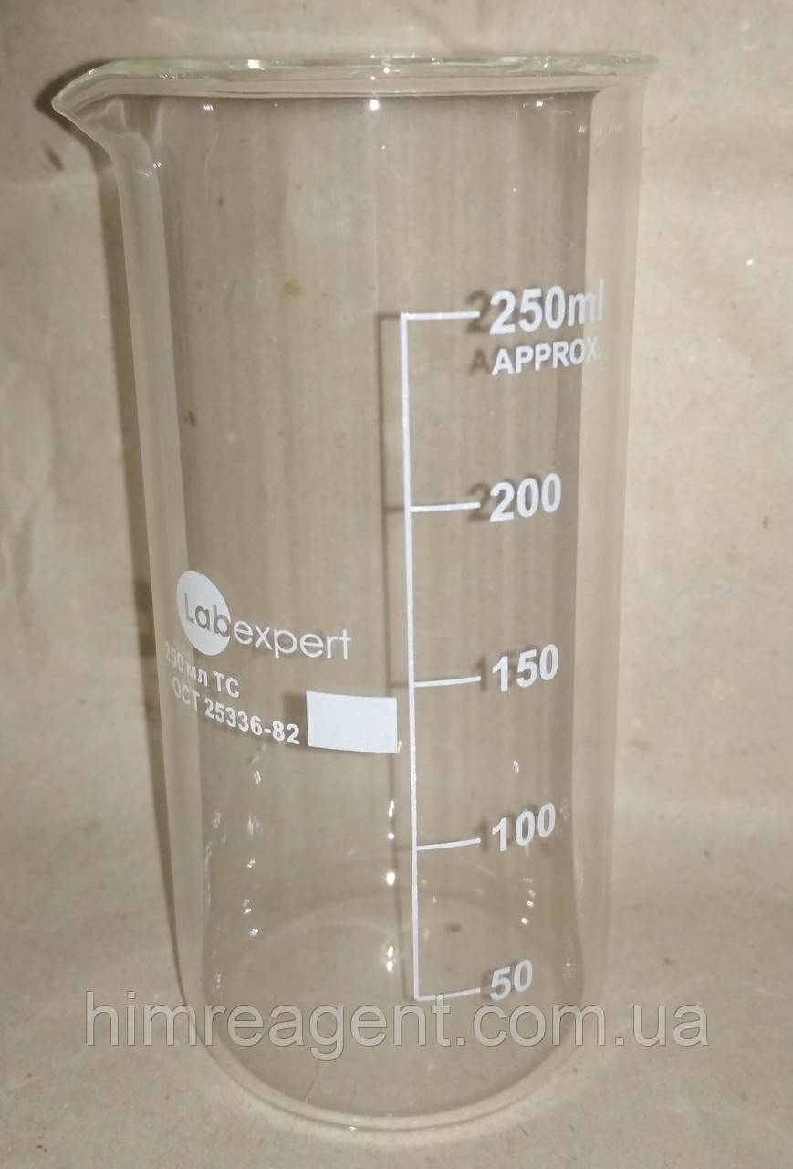 Стакан високий (250 мл.) термостійкий / ТМ LABEXPERT / Китай, фото 1