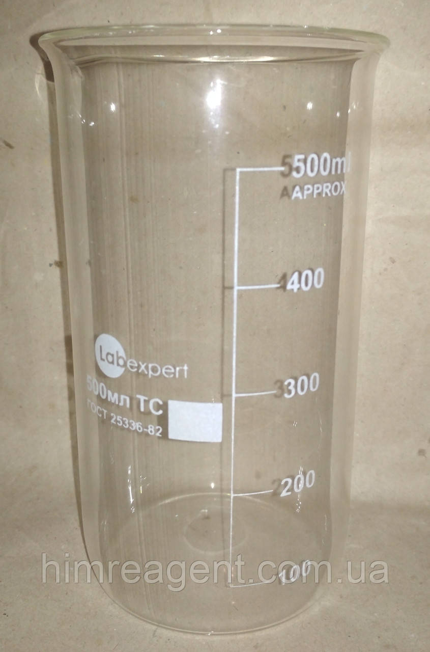 Стакан високий (500 мл.) термостійкий / ТМ LABEXPERT / Китай, фото 1
