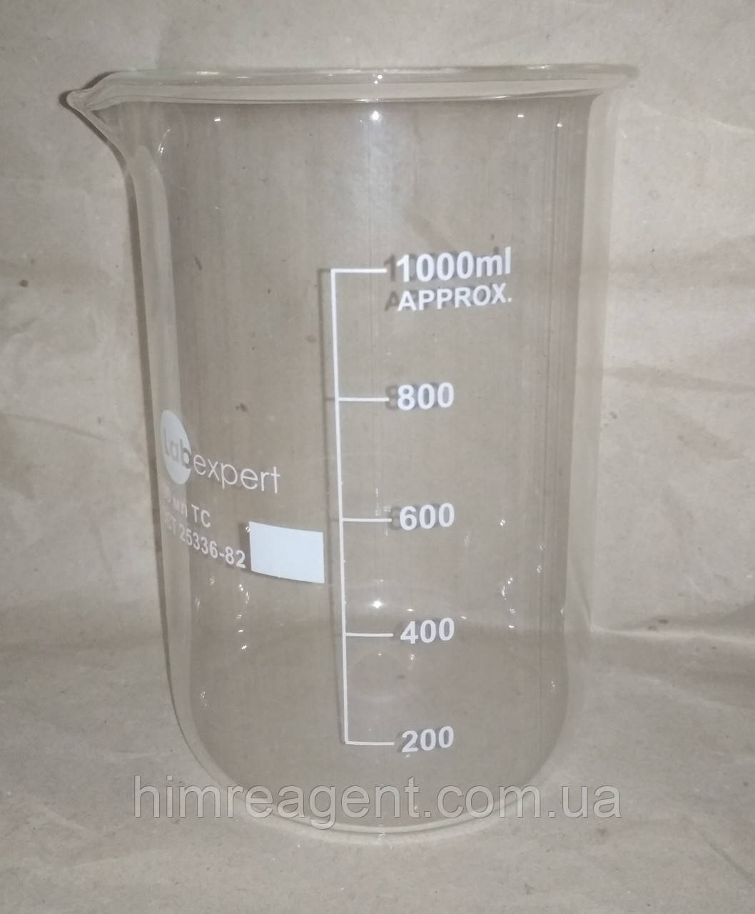 Стакан низький (1000 мл.) термостійкий / ТМ LABEXPERT / Китай, фото 1