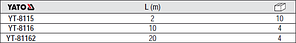 Подовжувач електричний 3х1,5мм — 10 м, YATO YT-8116, фото 3