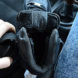 Чоловічі зимові кросівки Nike Air Force 1 High "Black" чорні з хутром (топ ААА+), фото 4