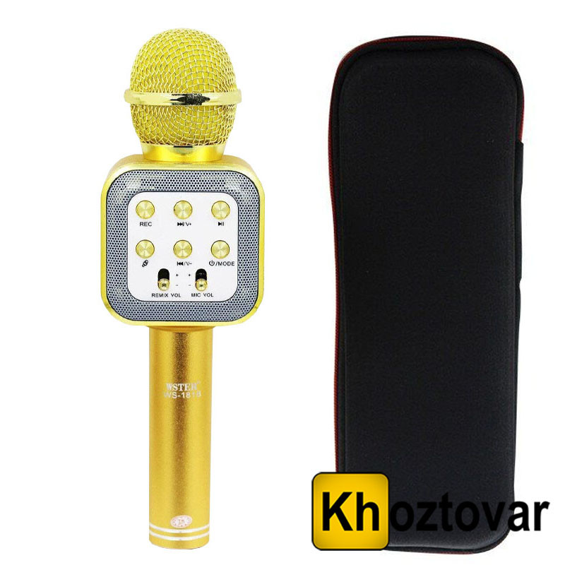 Караоке-мікрофон з чохлом Wster WS-1818 Bluetooth