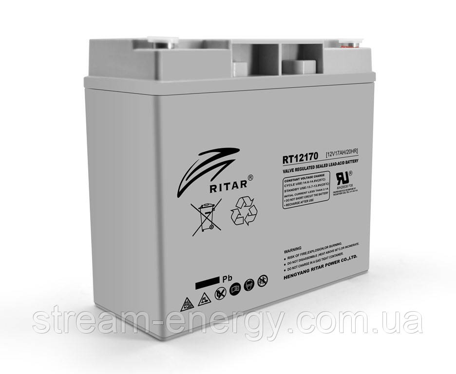 Акумулятор AGM Ritar (12В -17Ач) RT12170H, фото 1