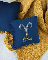 Подушка сувенирная со знаками зодиака Овен,подушка подарочная гороскоп Овен разные цвета
