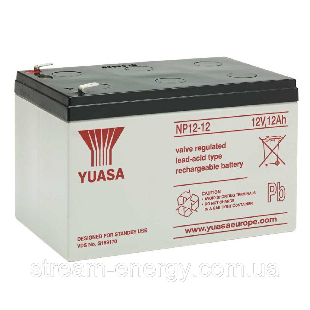 Акумулятор для ДБЖ Yuasa (12В - 12Ач) NP12-12