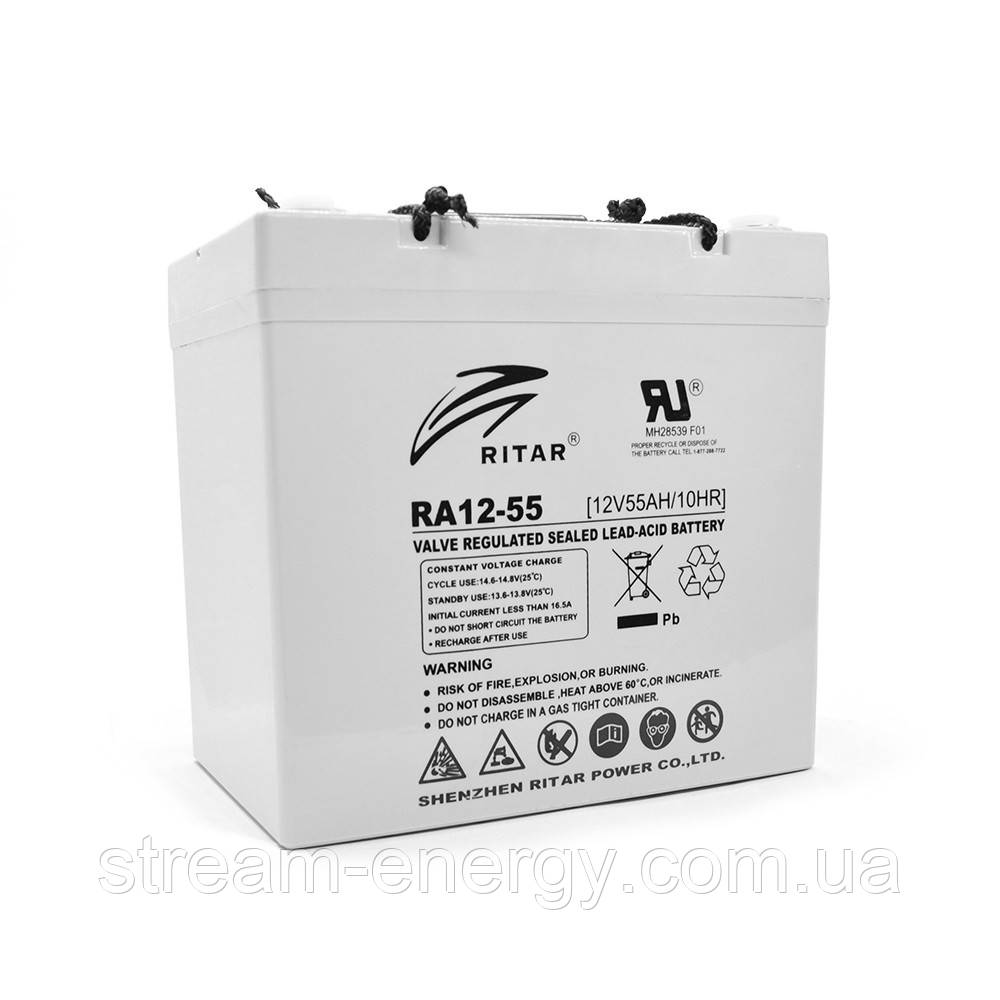 Аккумулятор AGM Ritar (12В -55Ач) RA12-55, фото 1