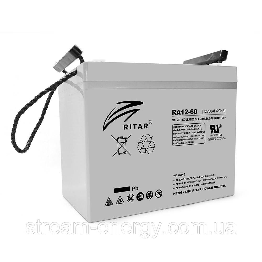 Акумулятор AGM Ritar (12В -60аг) RA12-60
