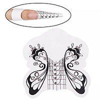 Одноразові форми для нарощування нігтів "Метелик" - рулон 300 шт. (6,3 * 6,5 см.)