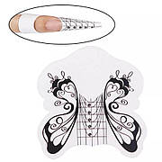Одноразові форми для нарощування нігтів "Метелик" - рулон 500 шт. (6,9* 6,5 см.)