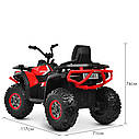Дитячий квадроцикл M 4081 EBLR-2-3, EVA-колеса, Ключ запалювання, ПУЛЬТ, дитячий електромобіль, чорно-червоний, фото 6