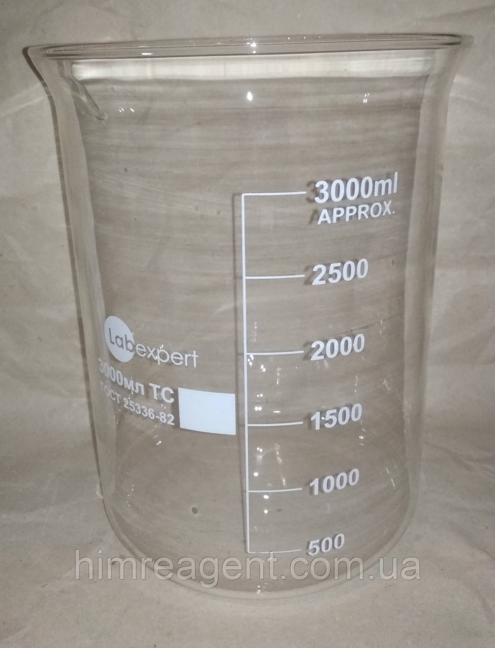 Стакан низький (3000 мл.) термостійкий / ТМ LABEXPERT / Китай, фото 1