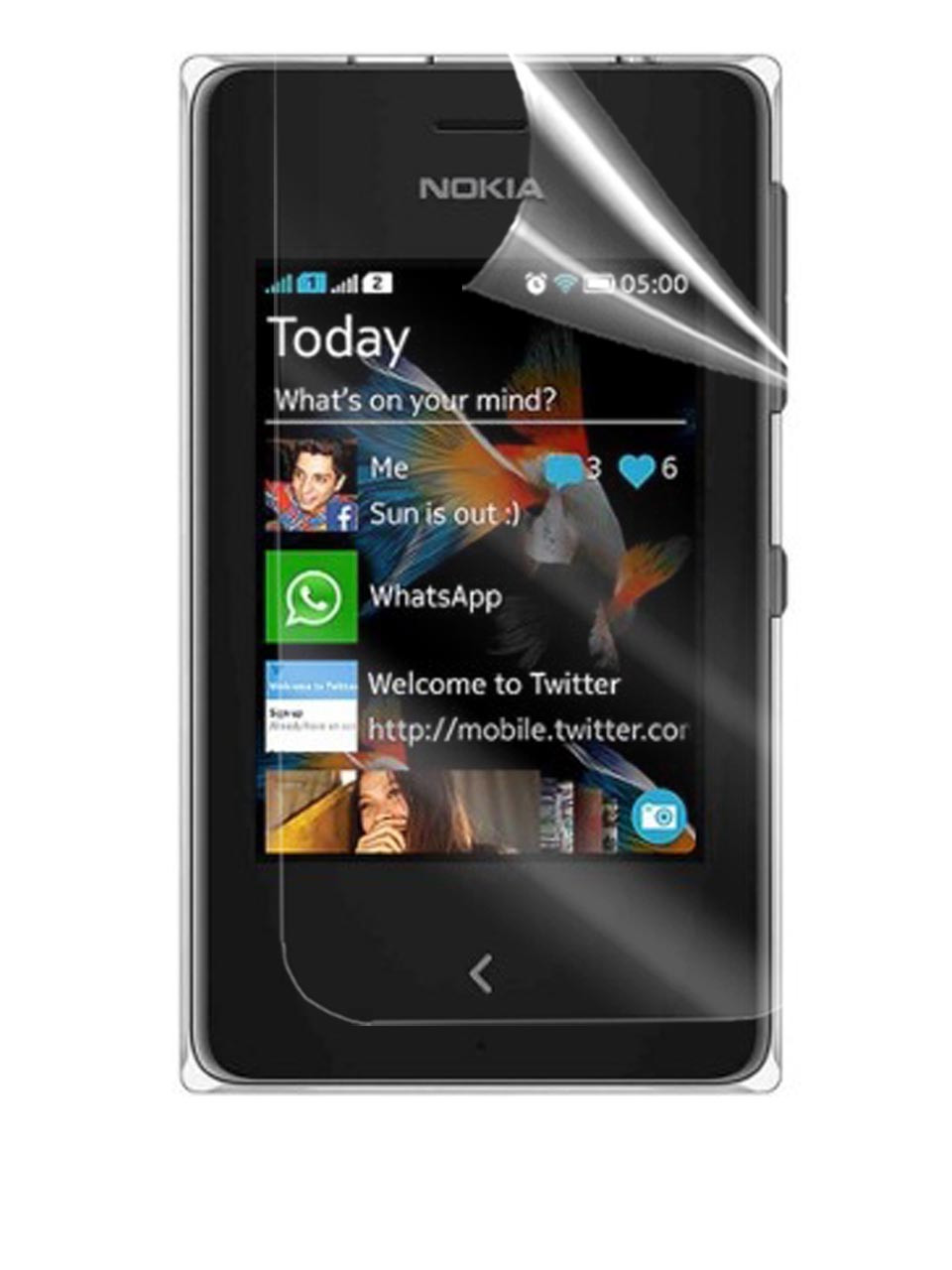 Глянцевая Защитная Пленка Для Nokia Asha 500 (ID#39708558), Цена.