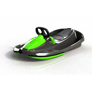 Санки Санки Bobslej Stratos чорно-зелені з гальмом