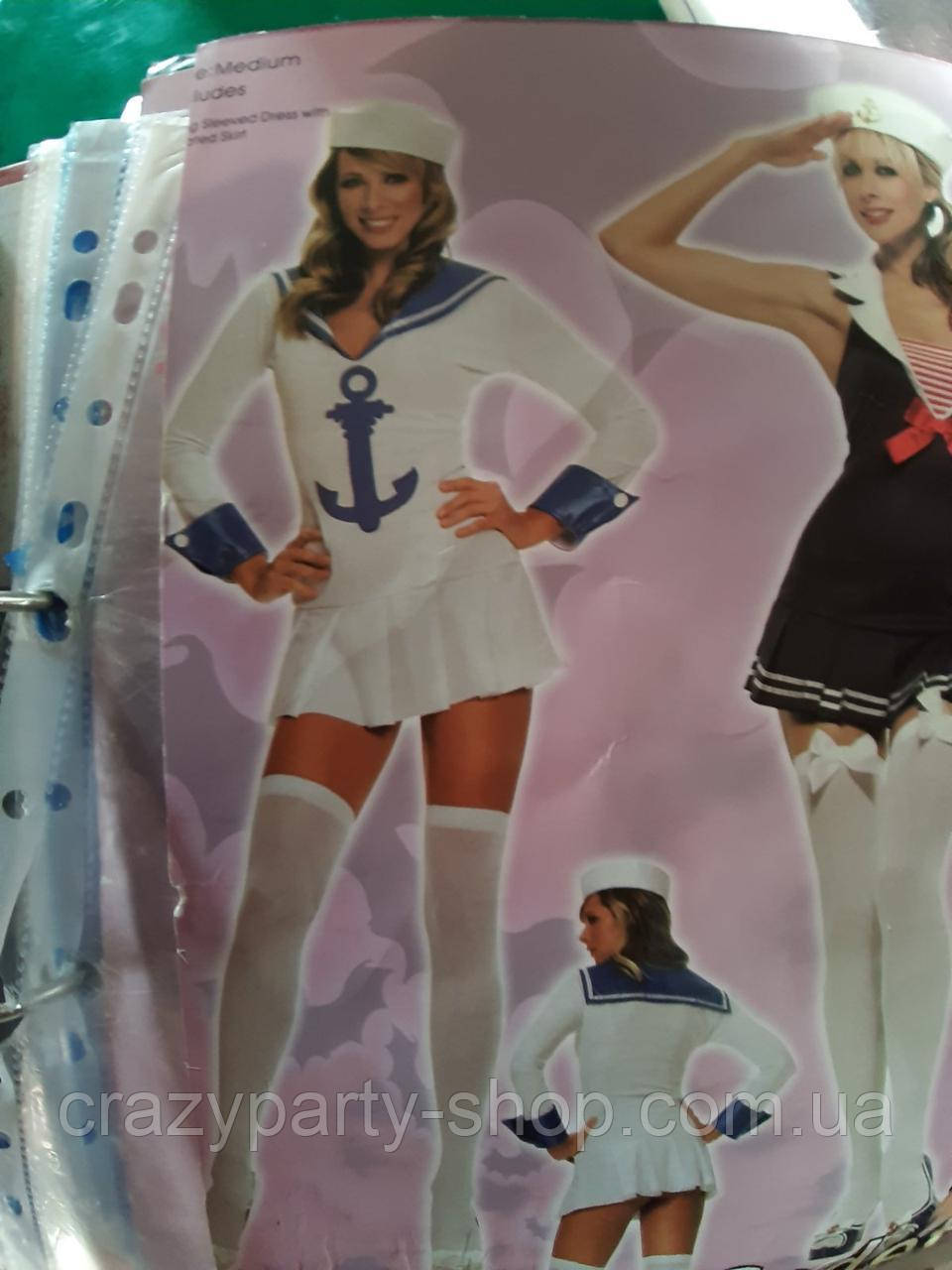 Карнавальный женский костюм морячки белый б/у (ID#1094448739), цена ...