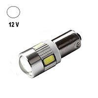 Автолампа Terra T4W, цоколь BA9s, 5630x6smd, лінза, білий, 12V