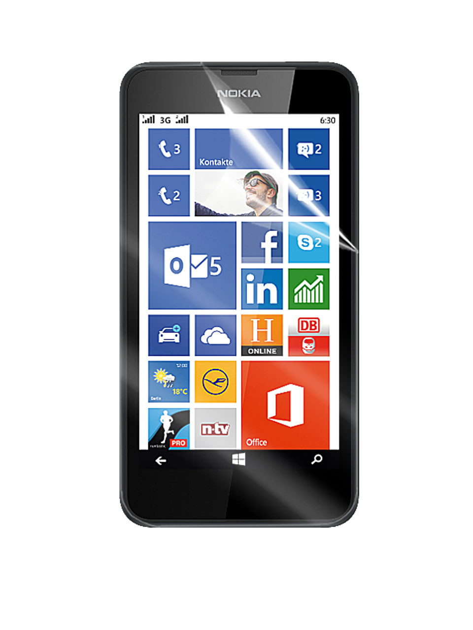 Глянсова захисна плівка для Nokia Lumia 630 Dual Sim