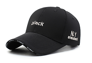 Кепка бейсболка Black N.Y Standart (чорна), фото 5