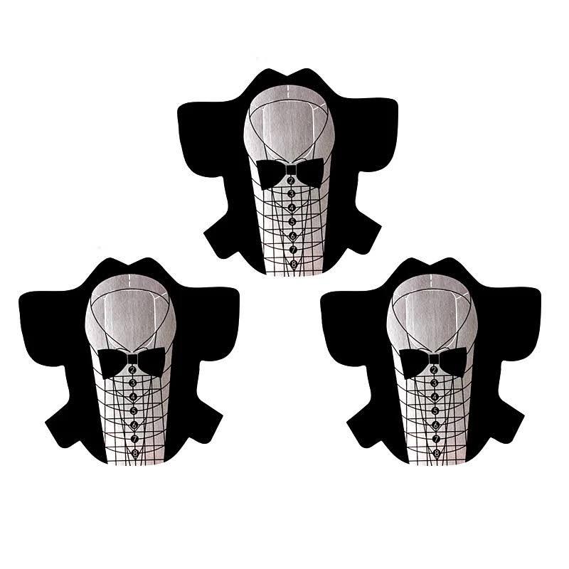 Форми для нарощування нігтів "Смокінг" - рулон 300 шт. (8,1 * 7,7 див.), фото 1