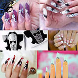Форми для нарощування нігтів "Смокінг" - рулон 300 шт. (8,1 * 7,7 див.), фото 3