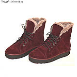 Замшеві черевики ADAMS на плоскій підошві, фото 2