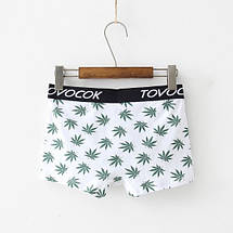 Комплект 3 шт. Чоловічих трусів боксерів Tovocok Клен (білий, сірий, чорний) Розмір XXXL, фото 5