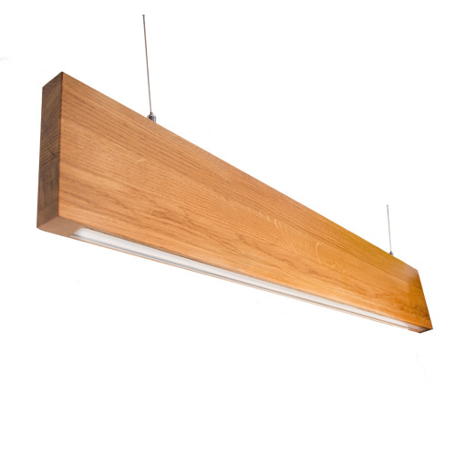 Линейный LED светильник Vela Ramita в деревянном корпусе (30вт, 110 см) Дуб - фото 1 - id-p1104455974