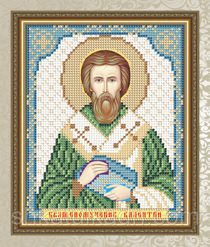 Схема для вишивки бісером іменна Валентин