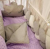Постільний набір в ліжечко для новорожденого + косичка ТМ Бонна Коса, фото 4