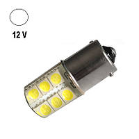 Автолампа Terra P21W/1156, цоколь BA15s, 5050х12smd, силікон, білий, 12V