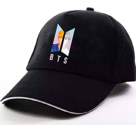 Кепка Бейсболка BTS Кім Сік Джин Jin Чорна, фото 1