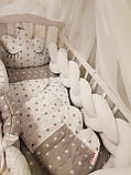 Постільний набір в ліжечко для новонарожденого + косичка ТМ Бонна Коса, фото 8