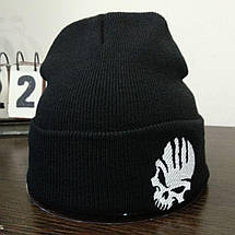 Шапка Skull Череп чорна, фото 5