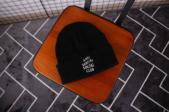 Шапка Anti Social Social Club ASSC Чорна Limited Edition, фото 1