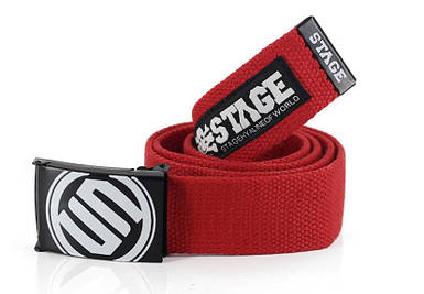 Ремінь Пояс Skull Stage UN Kiks Червоний 110 см