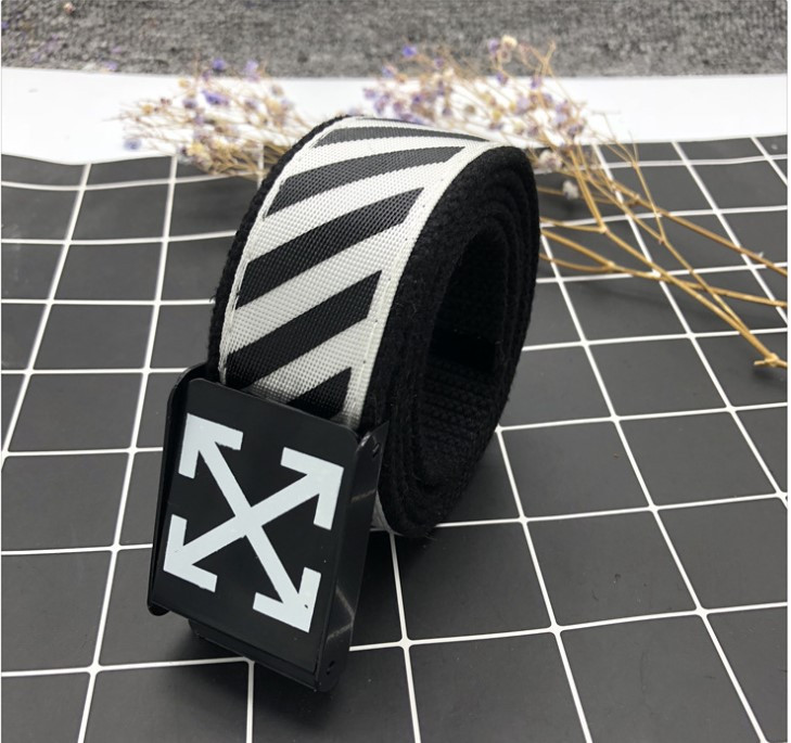 Ремінь Пояс Off White Line Collection Срібний 110 см