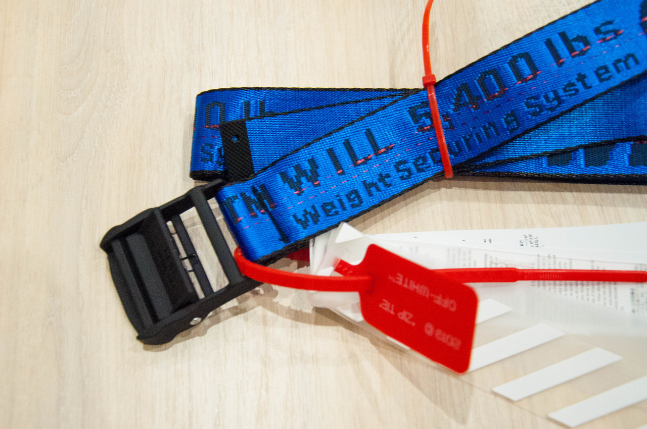 Ремінь Пояс Off White Original Belt Синій 150 см