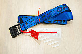 Ремінь Пояс Off White Original Belt Синій 150 см, фото 5