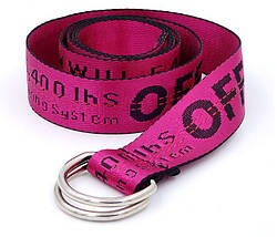 Ремінь Пояс Off White Троянда Червона 150 см, фото 2