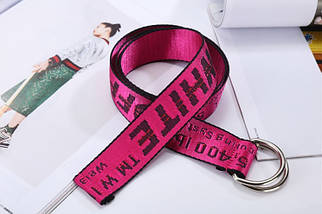 Ремінь Пояс Off White Троянда Червона 150 см, фото 3