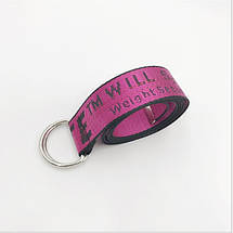 Ремінь Пояс Off White Троянда Червона 150 см, фото 4