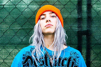 Шапка Біллі Айліш Billie Eilish Жовтогаряча, фото 5