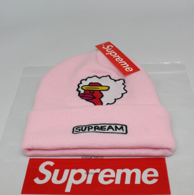 Стильна шапка Supreme/Суприм (унісекс)/Рожева