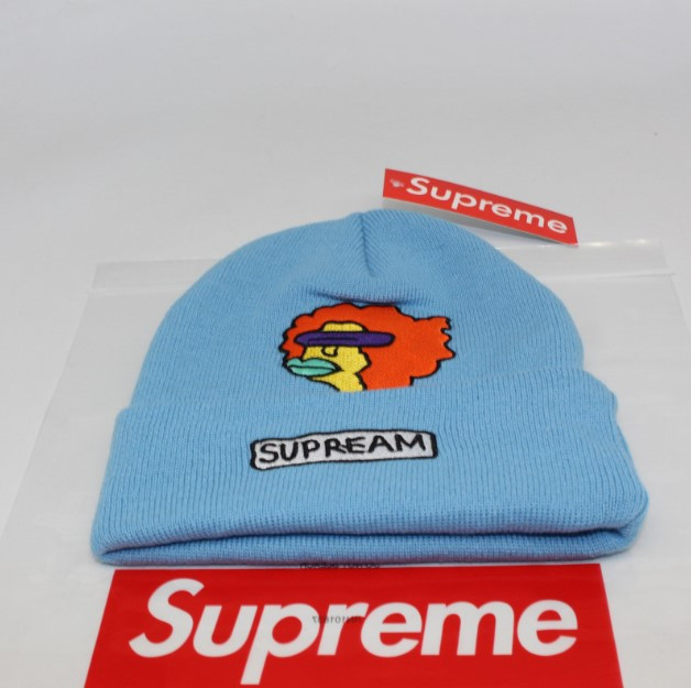 Стильна шапка Supreme/Суприм (унісекс) / Блакитна